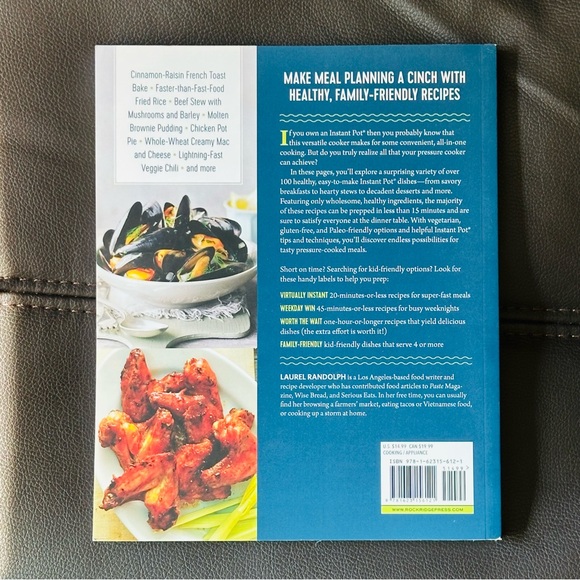 The Instant Pot Electric Pressure Cooker Cookbook Paperback Recipe Book - Picture 8 of 8